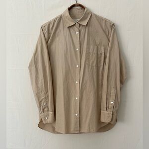 Nili Lotan Shirt, Tan, Size Small, like new